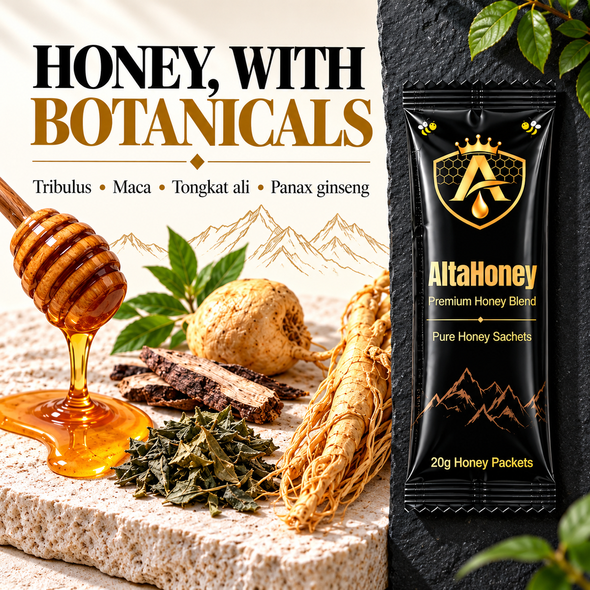 Alta Honey - For Men (Black Sachet)